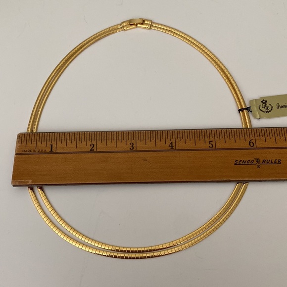 Premier Designs Gold Tone Double Strand Necklace New Display Piece - Picture 5 of 8